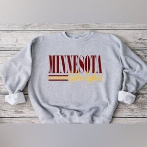 Minnesota Striped Crewneck